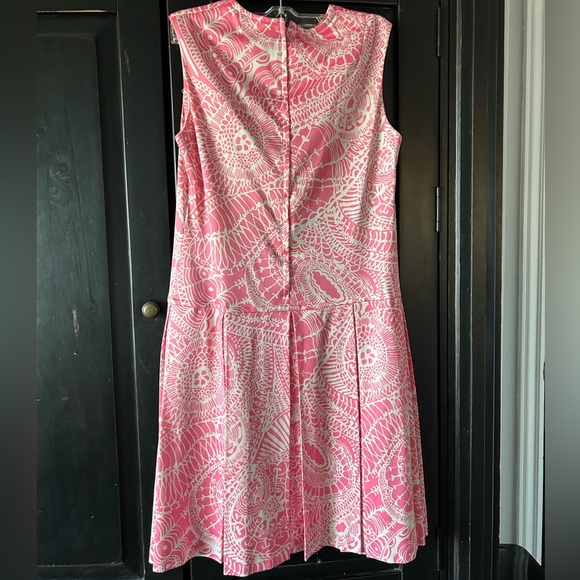 Vintage 60s Mod Drop Waist Sleeveless Dress. Fits size S-M, 6-10 - Picture 2 of 7